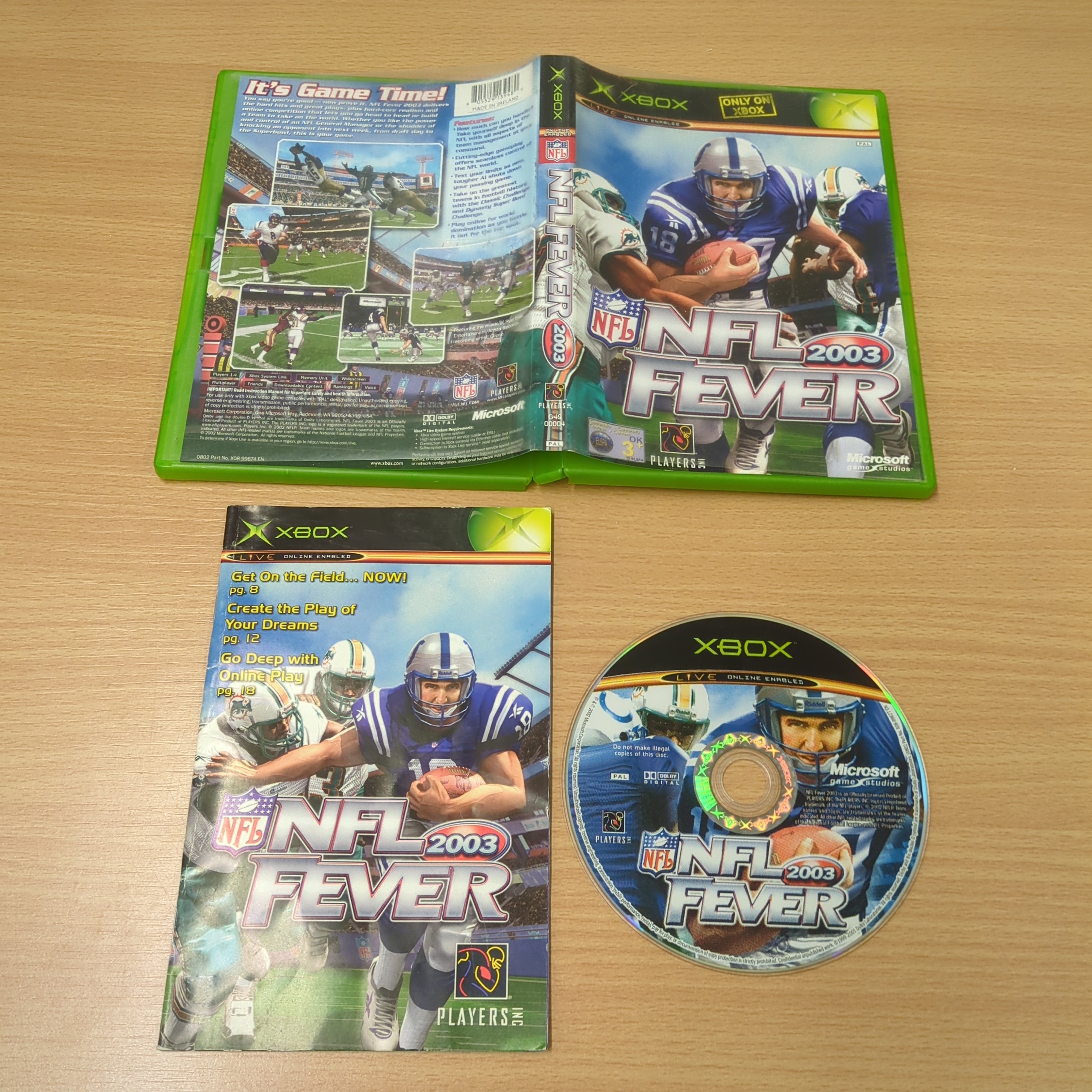 NFL Fever 2003 original Xbox game NFL Fever 2003 original Xbox game